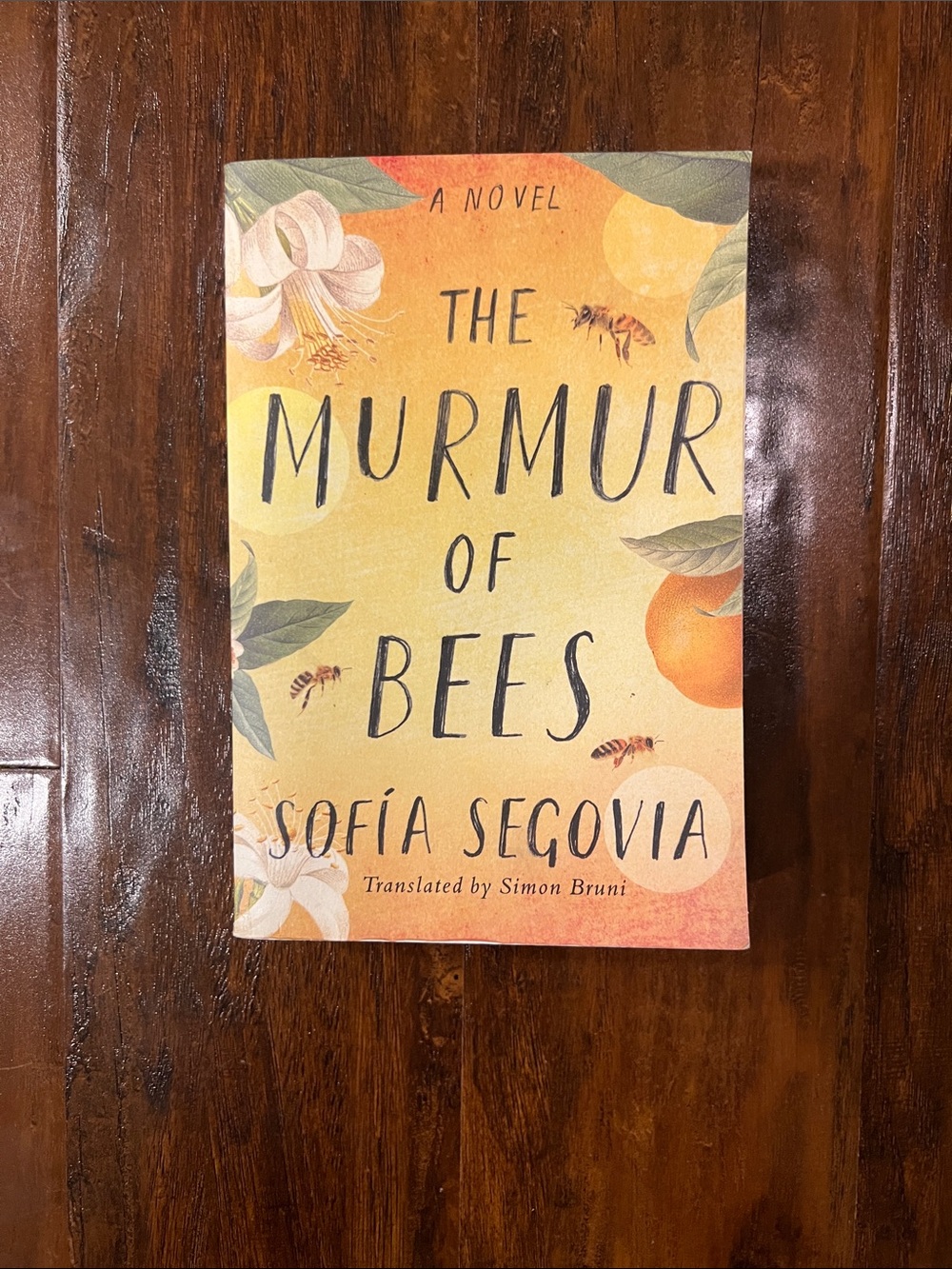 'The Murmur of Bees' - Yellow Paperback Novel